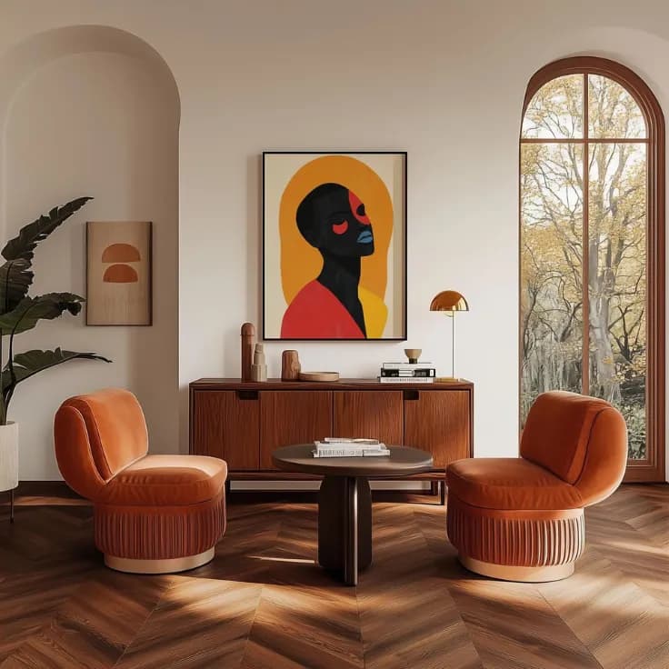 Un intérieur décoré